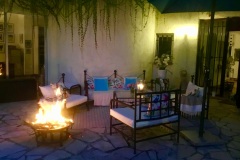 Summer evenings by the pool