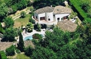 Ariel view of the villa